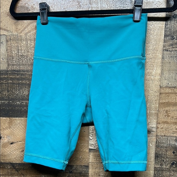 Lululemon Align High-Rise‎ Bike Short Teal Green Women's SIze 6 - Picture 1 of 6